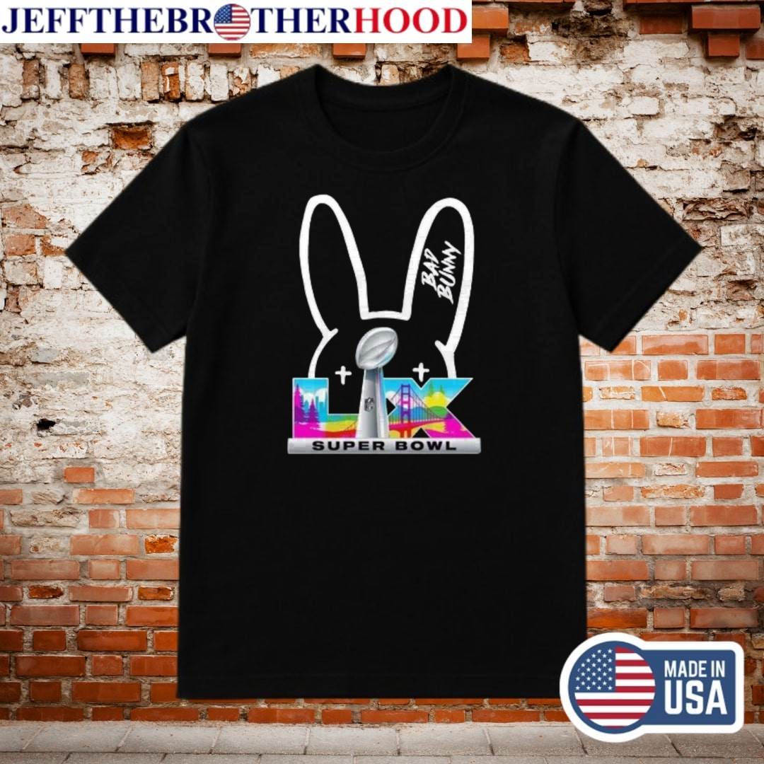 Bad Bunny NFL Super Bowl LIX Shirt | Collab Logo Football Tee