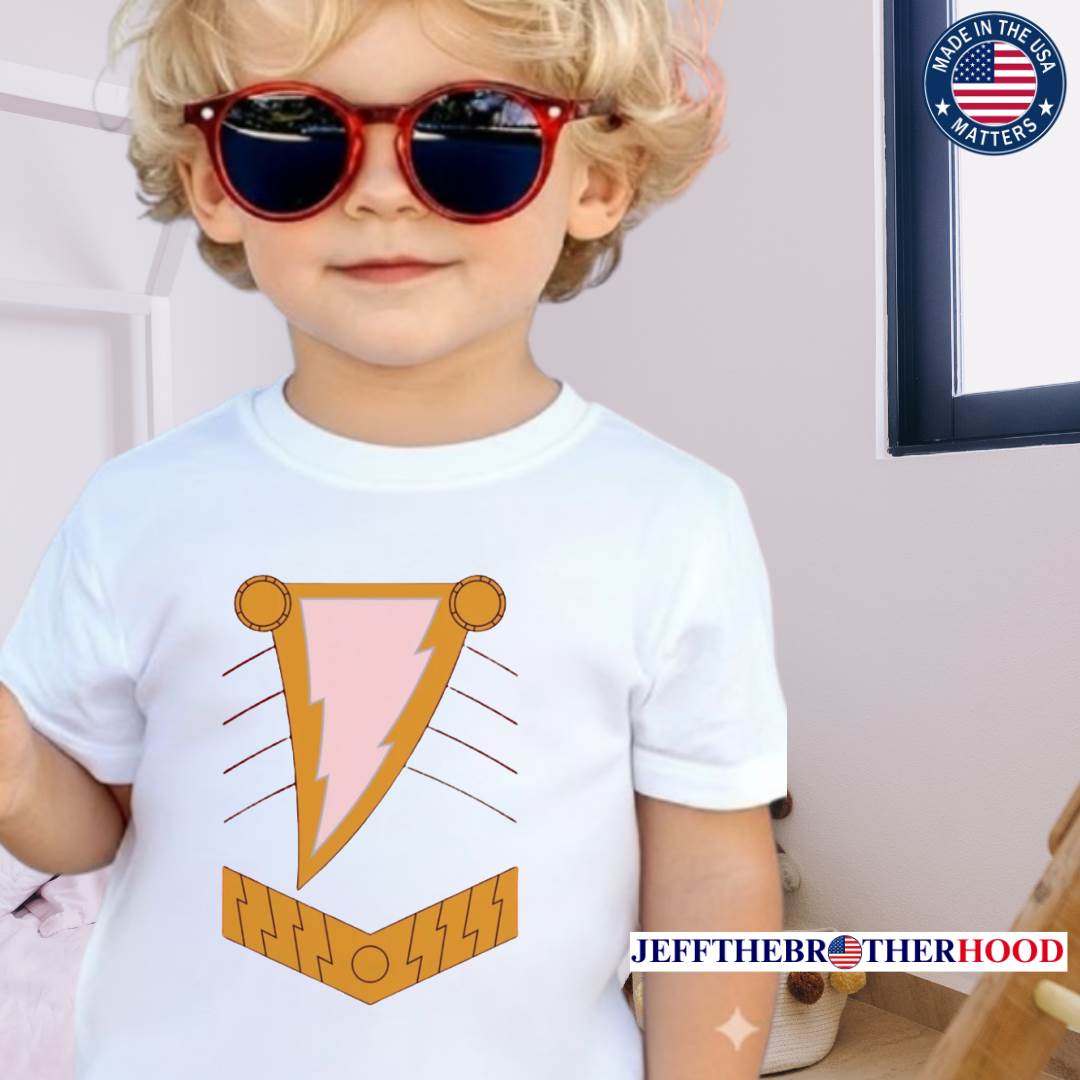 thumbnail interactive-video image 1 of Official DC Comics Shazam Logo T-Shirt - Men's 100% Cotton Red Graphic Tee 1 of 6