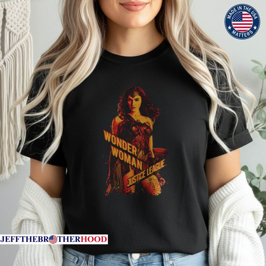 Justice League Women's Movie-Foil Logo T-Shirt